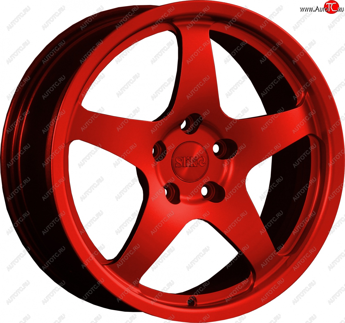 25 599 р. Кованый диск Slik classik R17x7.5 Красный (RED) 7.5x17   (Цвет: RED)  с доставкой в г. Кемерово