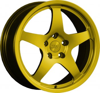 25 599 р. Кованый диск Slik classik R17x7.5 Candy YELLOW ярко-желтый 7.5x17   (Цвет: Candy YELLOW ярко-желтый 7.5x17)  с доставкой в г. Кемерово. Увеличить фотографию 1