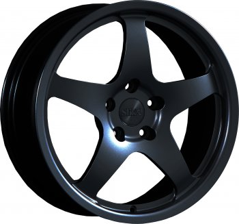 25 599 р. Кованый диск Slik classik R17x7.5 Черный матовый (MB) 7.5x17   (Цвет: MB)  с доставкой в г. Кемерово. Увеличить фотографию 1