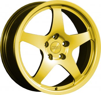25 599 р. Кованый диск Slik classik R17x7.5 Ярко желтый RAL 1021 (YELLOW) 7.5x17   (Цвет: YELLOW)  с доставкой в г. Кемерово. Увеличить фотографию 1