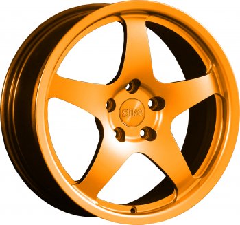 25 599 р. Кованый диск Slik classik R17x7.5 Ярко-оранжевый (ORANGE) 7.5x17   (Цвет: ORANGE)  с доставкой в г. Кемерово. Увеличить фотографию 1