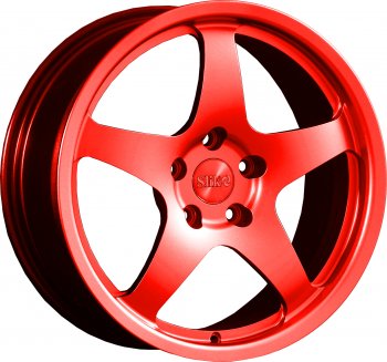 25 599 р. Кованый диск Slik classik R17x7.5 RAL 3026 ярко алый (3026) 7.5x17   (Цвет: 3026)  с доставкой в г. Кемерово. Увеличить фотографию 1