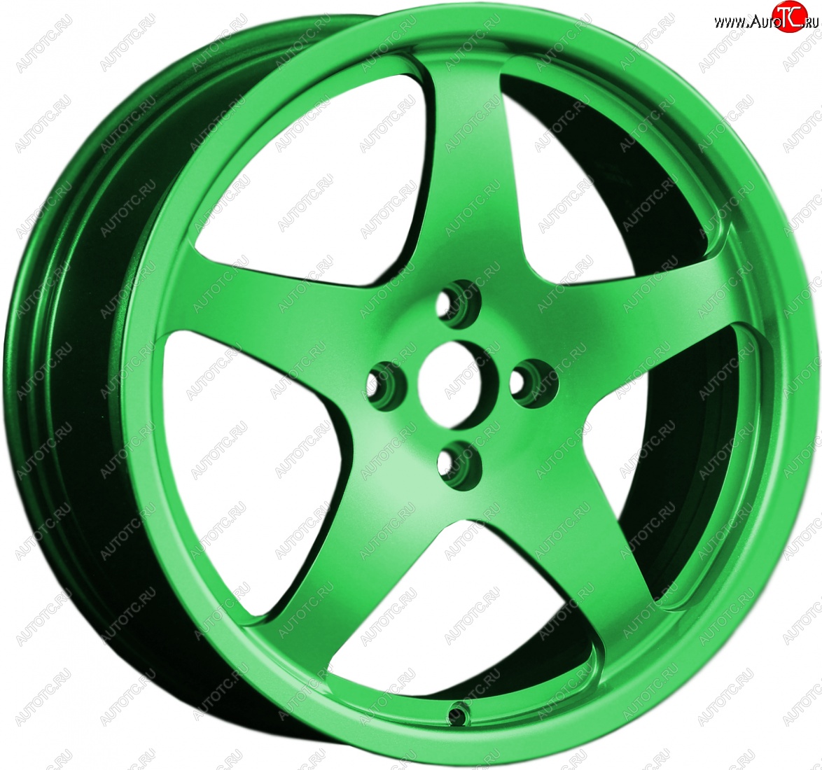 13 599 р. Кованый диск Slik classik R17x7.5 RAL 6038 ярко зеленый (6038) 7.5x17   (Цвет: 6038)  с доставкой в г. Кемерово