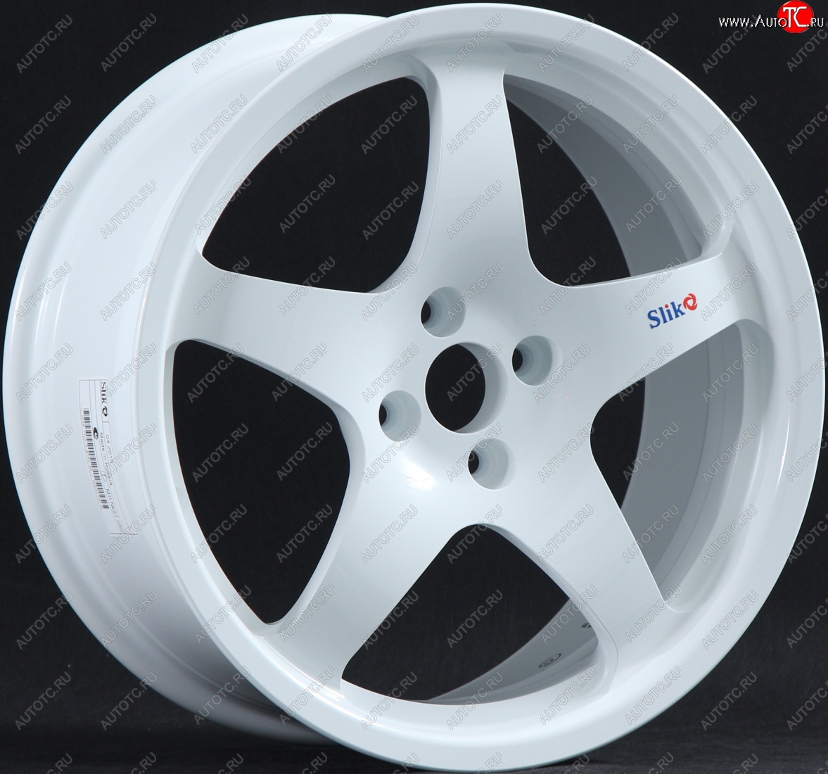 13 349 р. Кованый диск Slik classik R17x7.5 Белый (W) 7.5x17   (Цвет: W)  с доставкой в г. Кемерово