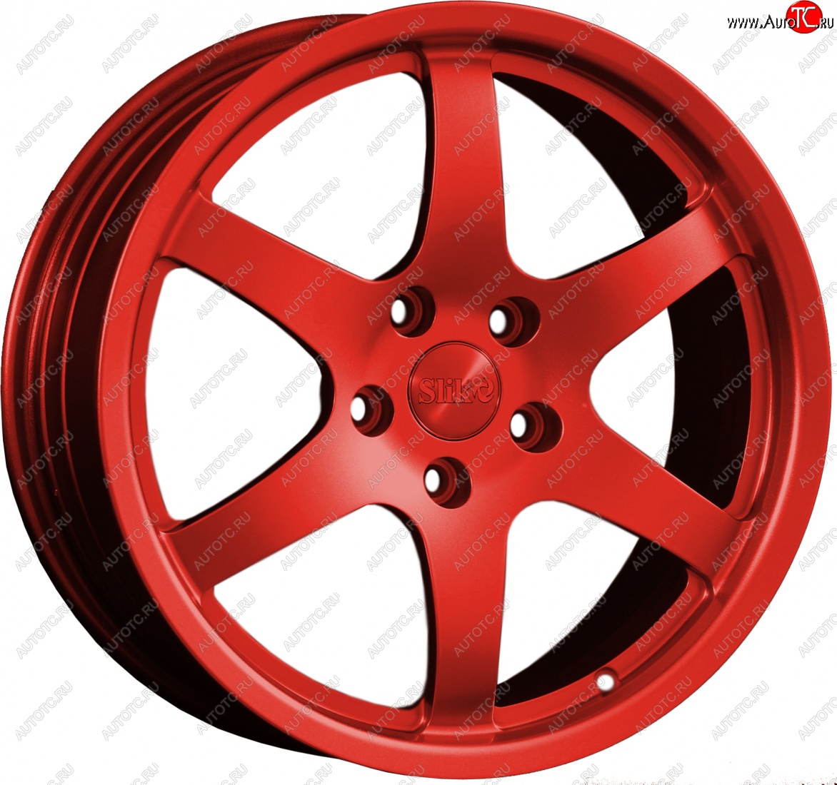 14 599 р. Кованый диск Slik classik R17x7.5 Candy RED красный 7.5x17   (Цвет: Candy RED красный 7.5x17)  с доставкой в г. Кемерово