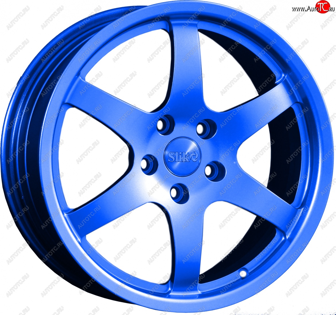 14 599 р. Кованый диск Slik classik R17x7.5 Синий (BLUE) 7.5x17   (Цвет: BLUE)  с доставкой в г. Кемерово