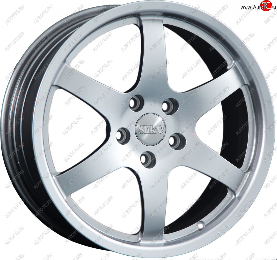 14 399 р. Кованый диск Slik classik R17x7.5 Яркое-блестящее серебро (HPB) 7.5x17   (Цвет: HPB)  с доставкой в г. Кемерово