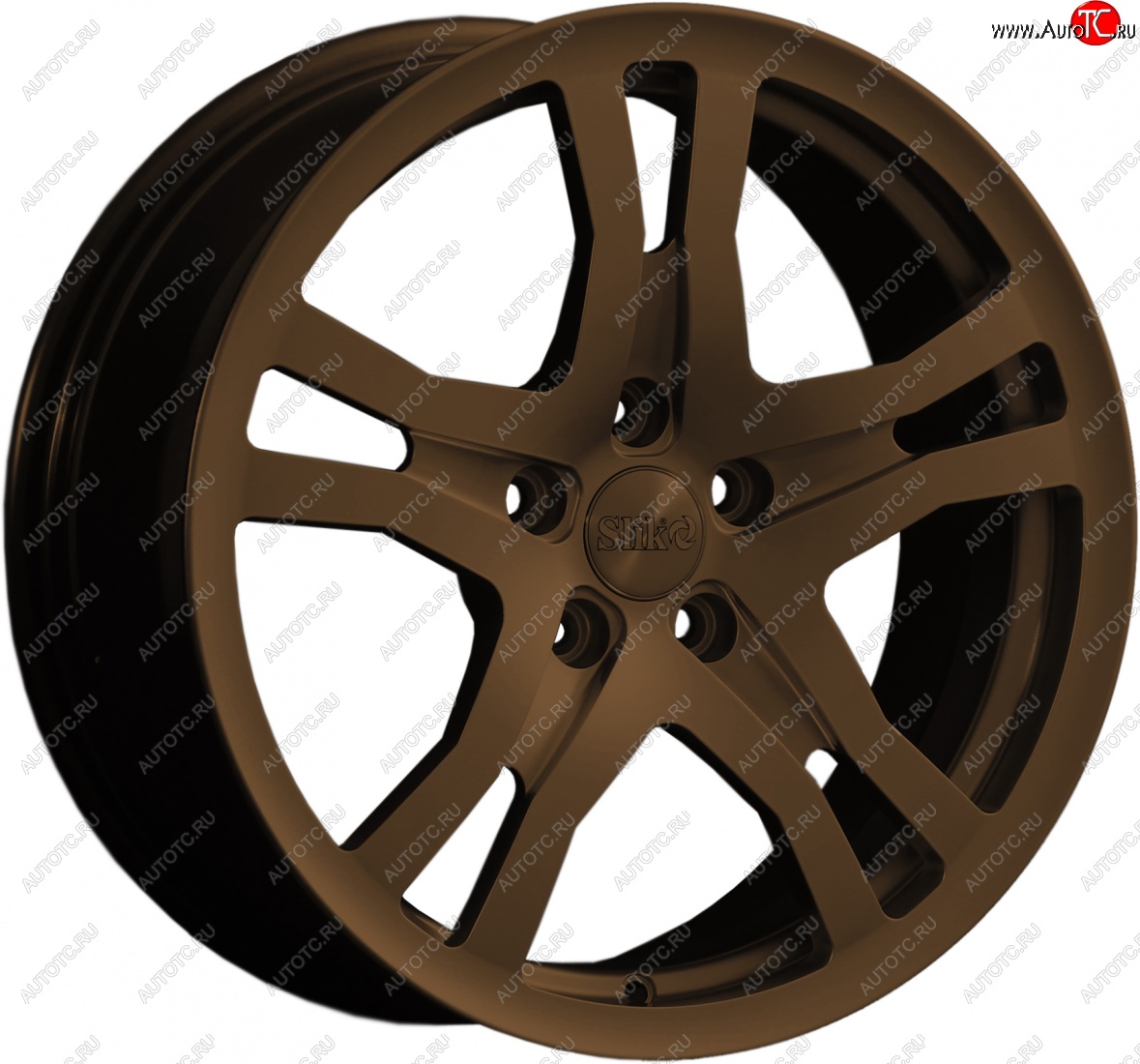 14 599 р. Кованый диск Slik classik R17x7.5 Коньячная бронза. Глянец (BRZCGN) 7.5x17   (Цвет: BRZCGN)  с доставкой в г. Кемерово