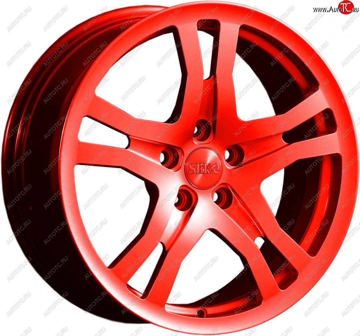14 599 р. Кованый диск Slik classik R17x7.5 Candy RED красный 7.5x17   (Цвет: Candy RED красный 7.5x17)  с доставкой в г. Кемерово
