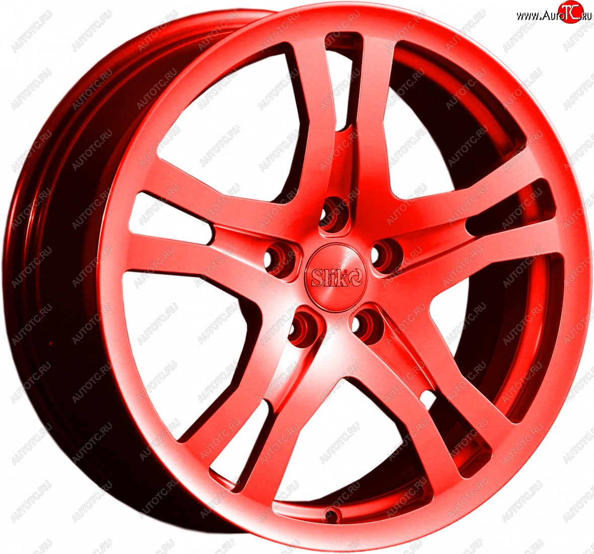 14 599 р. Кованый диск Slik classik R17x7.5 RAL 3026 ярко алый (3026) 7.5x17   (Цвет: 3026)  с доставкой в г. Кемерово