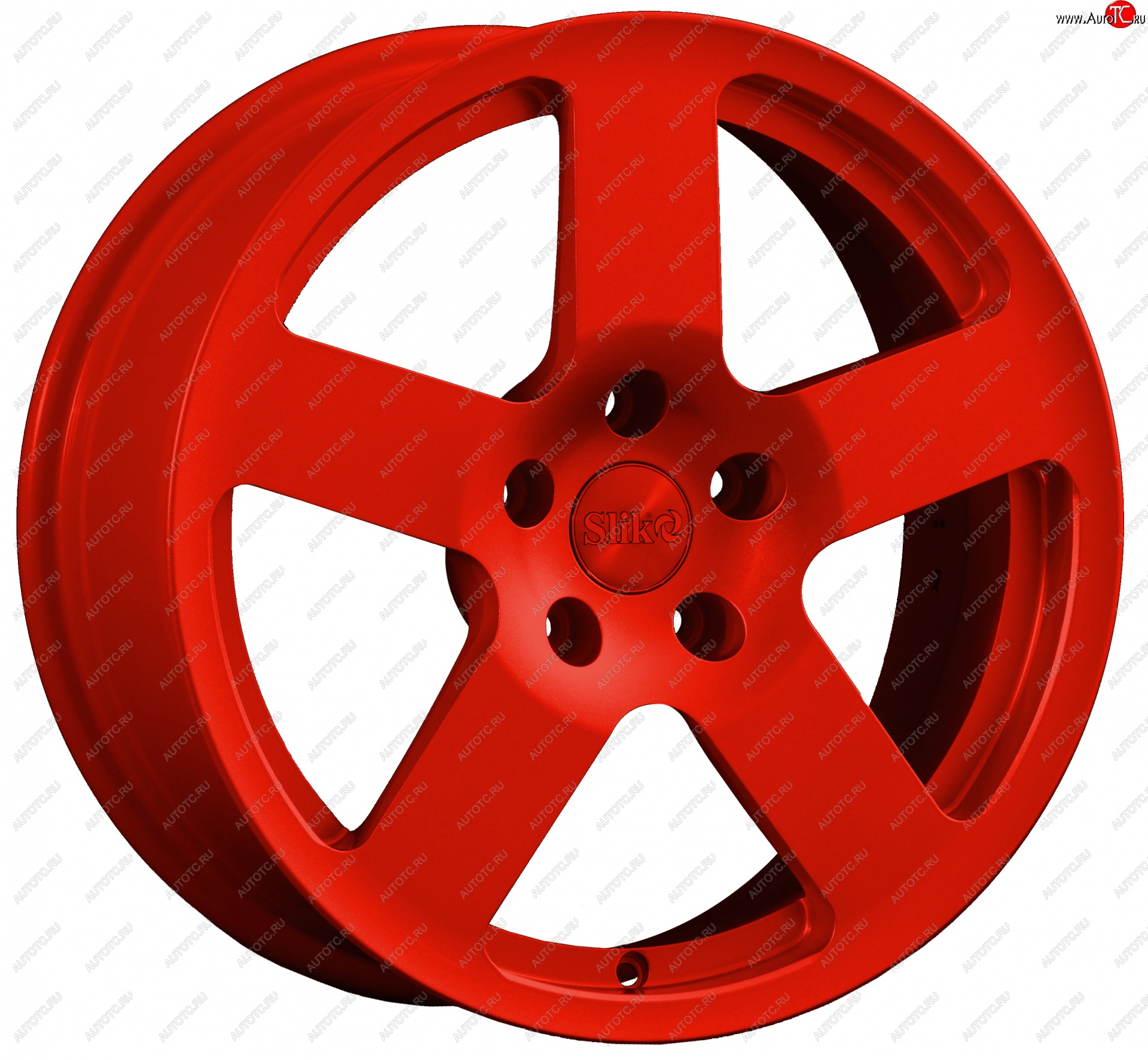 14 599 р. Кованый диск Slik classik R17x7.5 Candy RED красный 7.5x17   (Цвет: Candy RED красный 7.5x17)  с доставкой в г. Кемерово