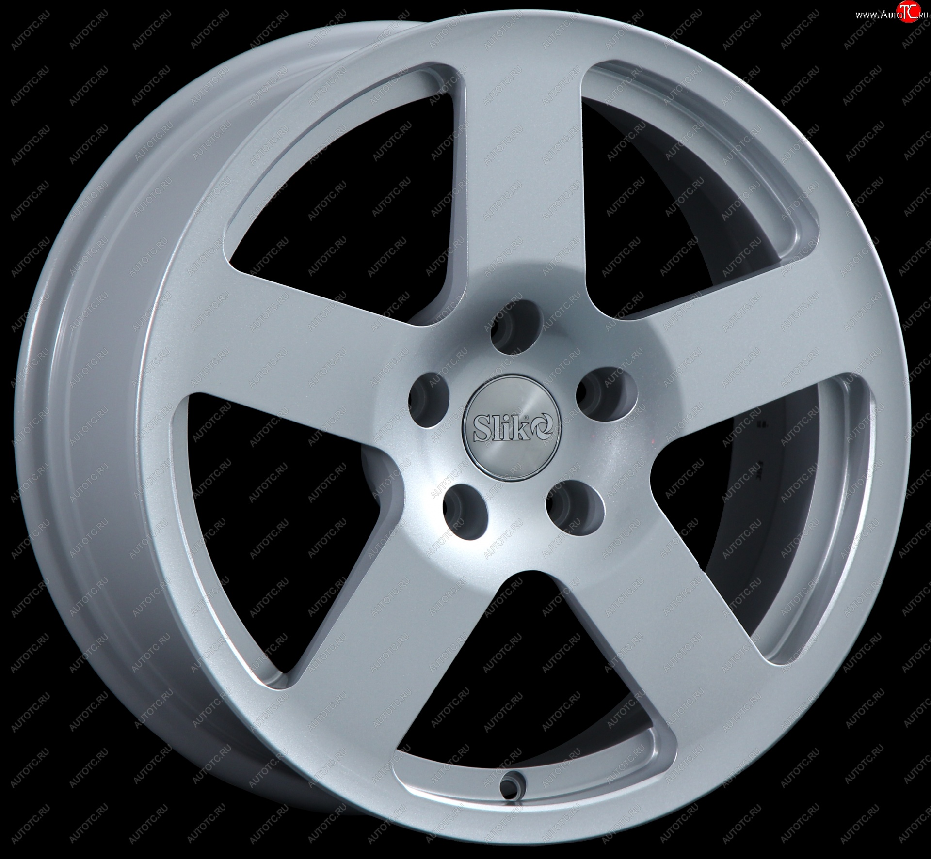 14 399 р. Кованый диск Slik classik R17x7.5 Серебристый светлый (S16) 7.5x17   (Цвет: S16)  с доставкой в г. Кемерово