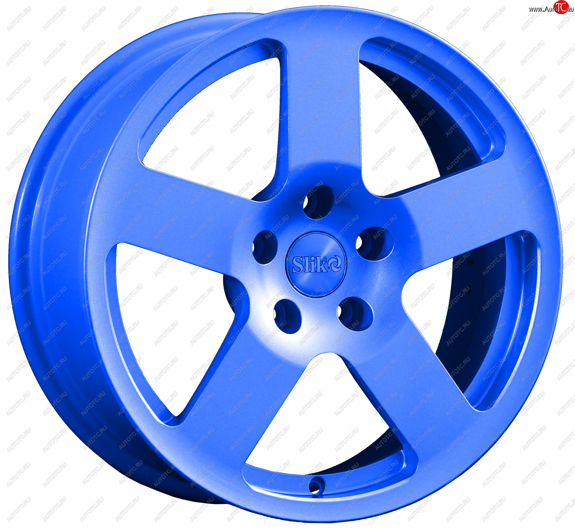 14 599 р. Кованый диск Slik classik R17x7.5 Синий (BLUE) 7.5x17   (Цвет: BLUE)  с доставкой в г. Кемерово