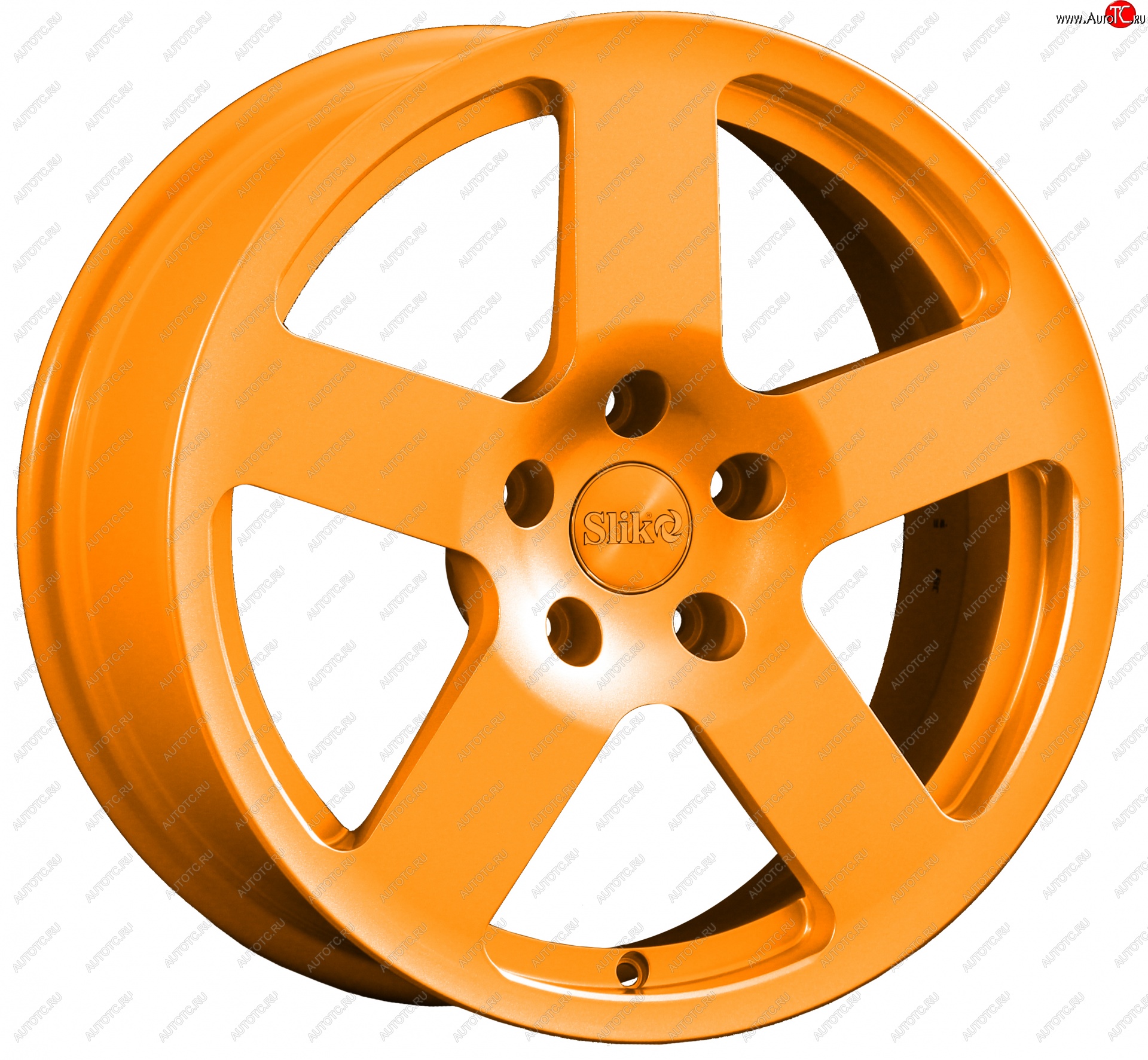 14 599 р. Кованый диск Slik classik R17x7.5 Ярко-оранжевый (ORANGE) 7.5x17   (Цвет: ORANGE)  с доставкой в г. Кемерово