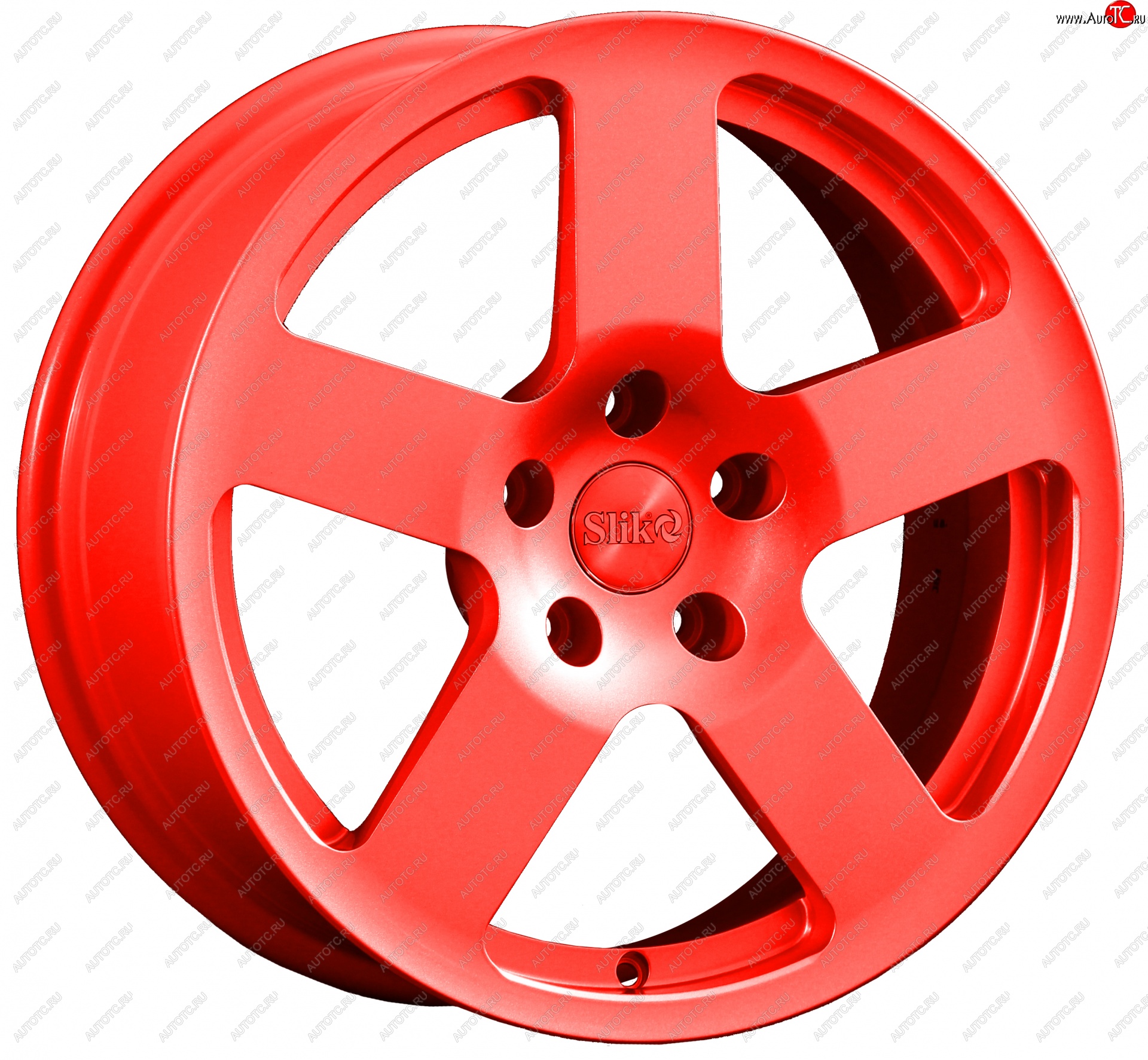 14 599 р. Кованый диск Slik classik R17x7.5 RAL 3026 ярко алый (3026) 7.5x17   (Цвет: 3026)  с доставкой в г. Кемерово