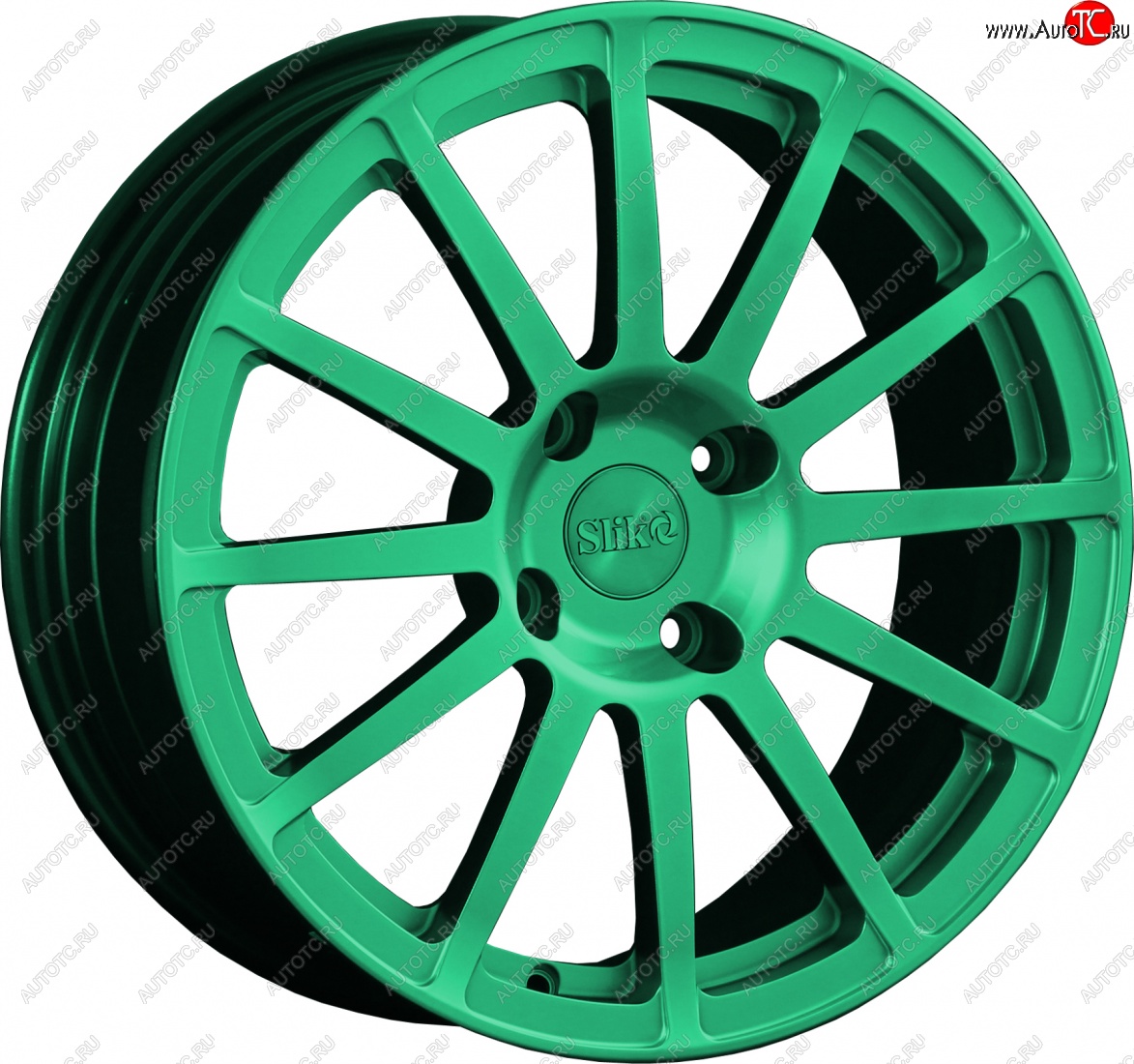 25 599 р. Кованый диск Slik classik R17x7.5 Candy Green изумрудно-зеленый 7.5x17   (Цвет: Candy Green изумрудно-зеленый 7.5x17)  с доставкой в г. Кемерово