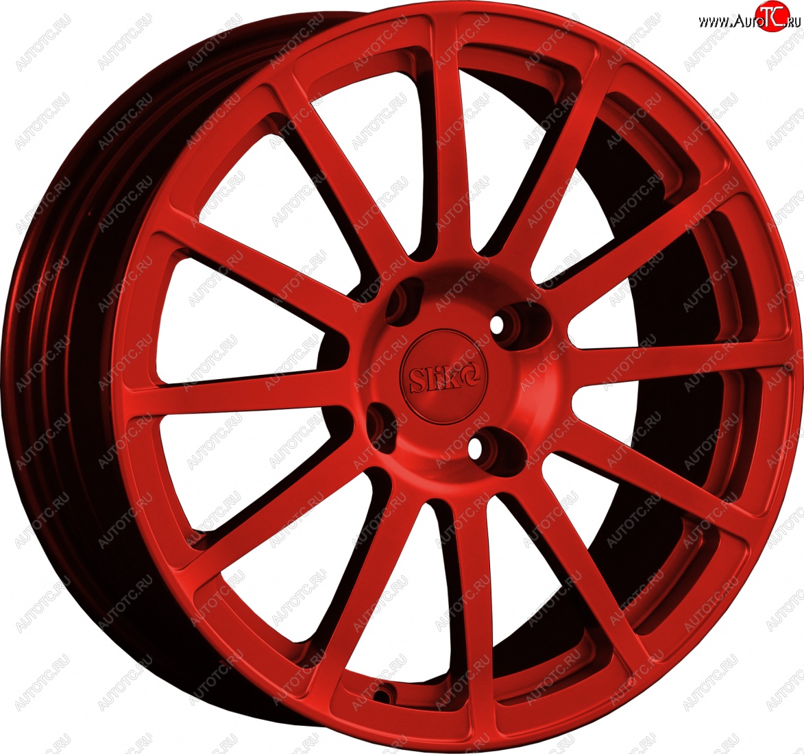 25 599 р. Кованый диск Slik classik R17x7.5 Candy RED красный 7.5x17   (Цвет: Candy RED красный 7.5x17)  с доставкой в г. Кемерово