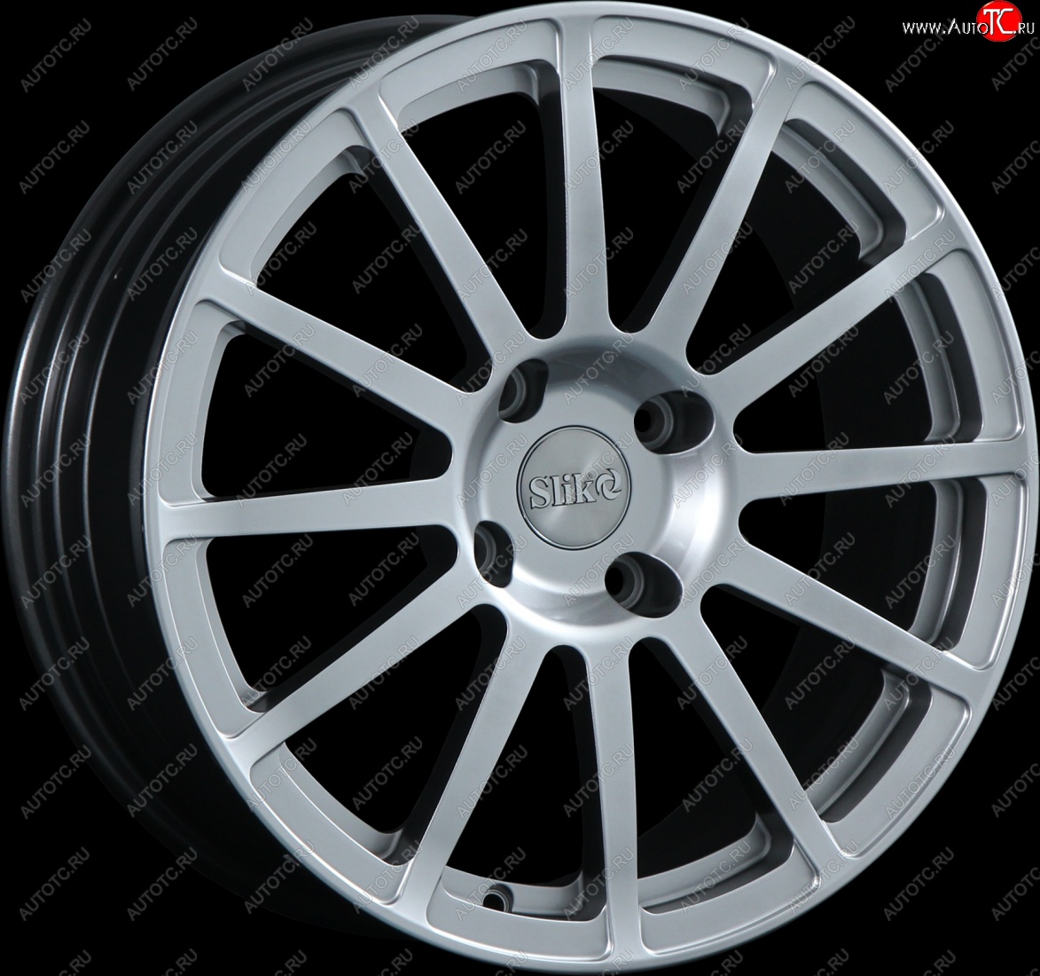 25 599 р. Кованый диск Slik classik R17x7.5 Серебристый светлый (S16) 7.5x17   (Цвет: S16)  с доставкой в г. Кемерово