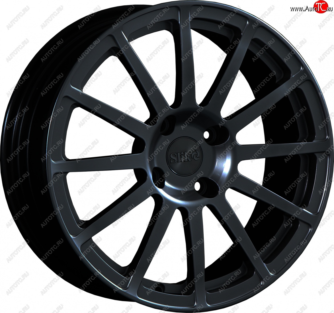 25 599 р. Кованый диск Slik classik R17x7.5 Черный матовый (MB) 7.5x17   (Цвет: MB)  с доставкой в г. Кемерово