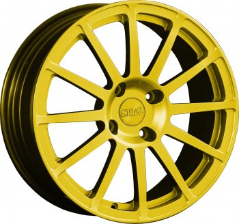 25 599 р. Кованый диск Slik classik R17x7.5 Ярко желтый RAL 1021 (YELLOW) 7.5x17   (Цвет: YELLOW)  с доставкой в г. Кемерово. Увеличить фотографию 1