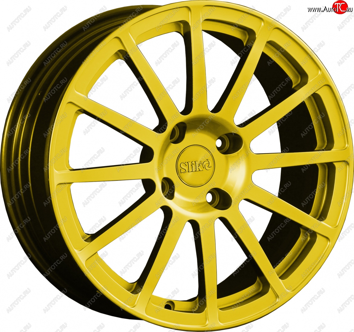 25 599 р. Кованый диск Slik classik R17x7.5 Ярко желтый RAL 1021 (YELLOW) 7.5x17   (Цвет: YELLOW)  с доставкой в г. Кемерово