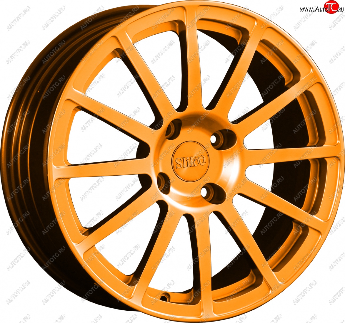 25 599 р. Кованый диск Slik classik R17x7.5 Ярко-оранжевый (ORANGE) 7.5x17   (Цвет: ORANGE)  с доставкой в г. Кемерово