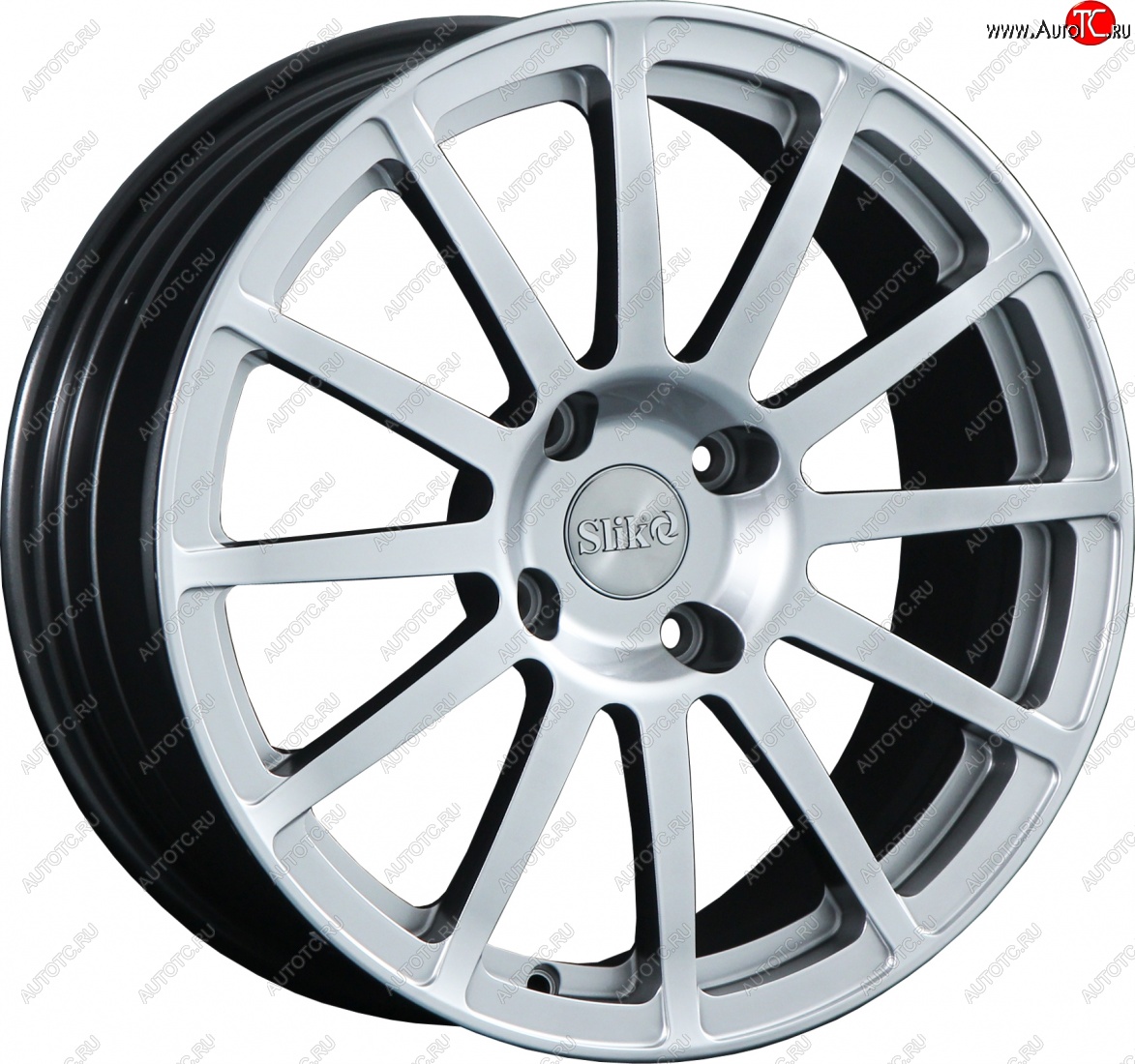 25 599 р. Кованый диск Slik classik R17x7.5 Яркое-блестящее серебро (HPB) 7.5x17   (Цвет: HPB)  с доставкой в г. Кемерово