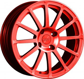 25 599 р. Кованый диск Slik classik R17x7.5 RAL 3026 ярко алый (3026) 7.5x17   (Цвет: 3026)  с доставкой в г. Кемерово. Увеличить фотографию 1