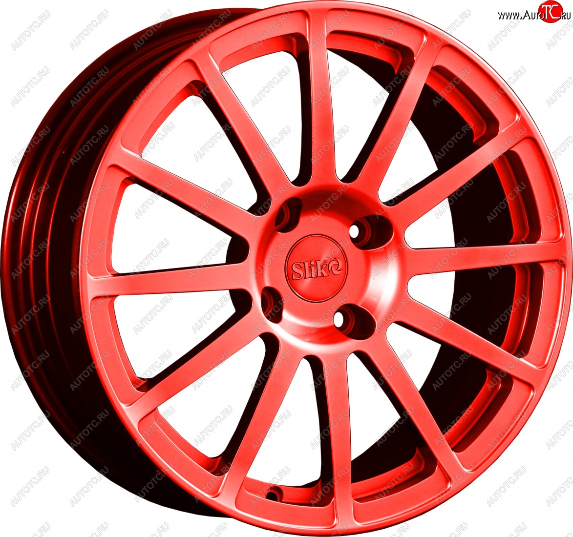 25 599 р. Кованый диск Slik classik R17x7.5 RAL 3026 ярко алый (3026) 7.5x17   (Цвет: 3026)  с доставкой в г. Кемерово