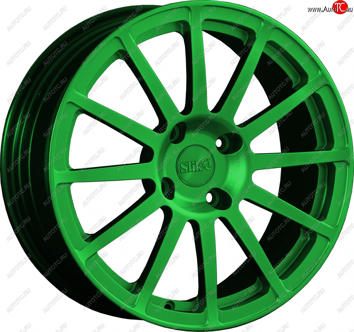 25 599 р. Кованый диск Slik classik R17x7.5 Зеленый (GREEN) 7.5x17   (Цвет: GREEN)  с доставкой в г. Кемерово