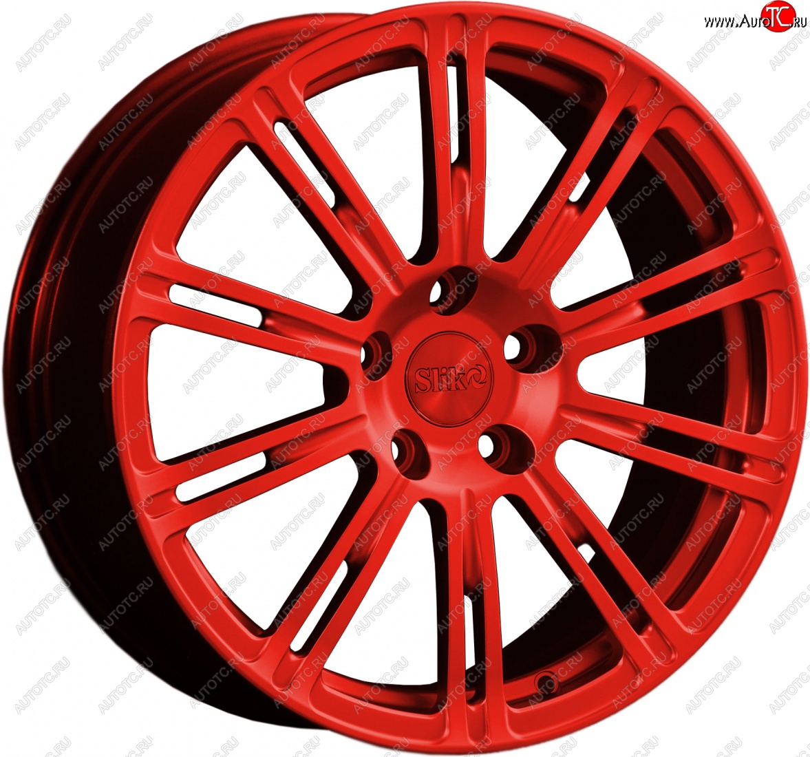 20 399 р. Кованый диск Slik classik R17x7.5 Красный (RED) 7.5x17   (Цвет: RED)  с доставкой в г. Кемерово