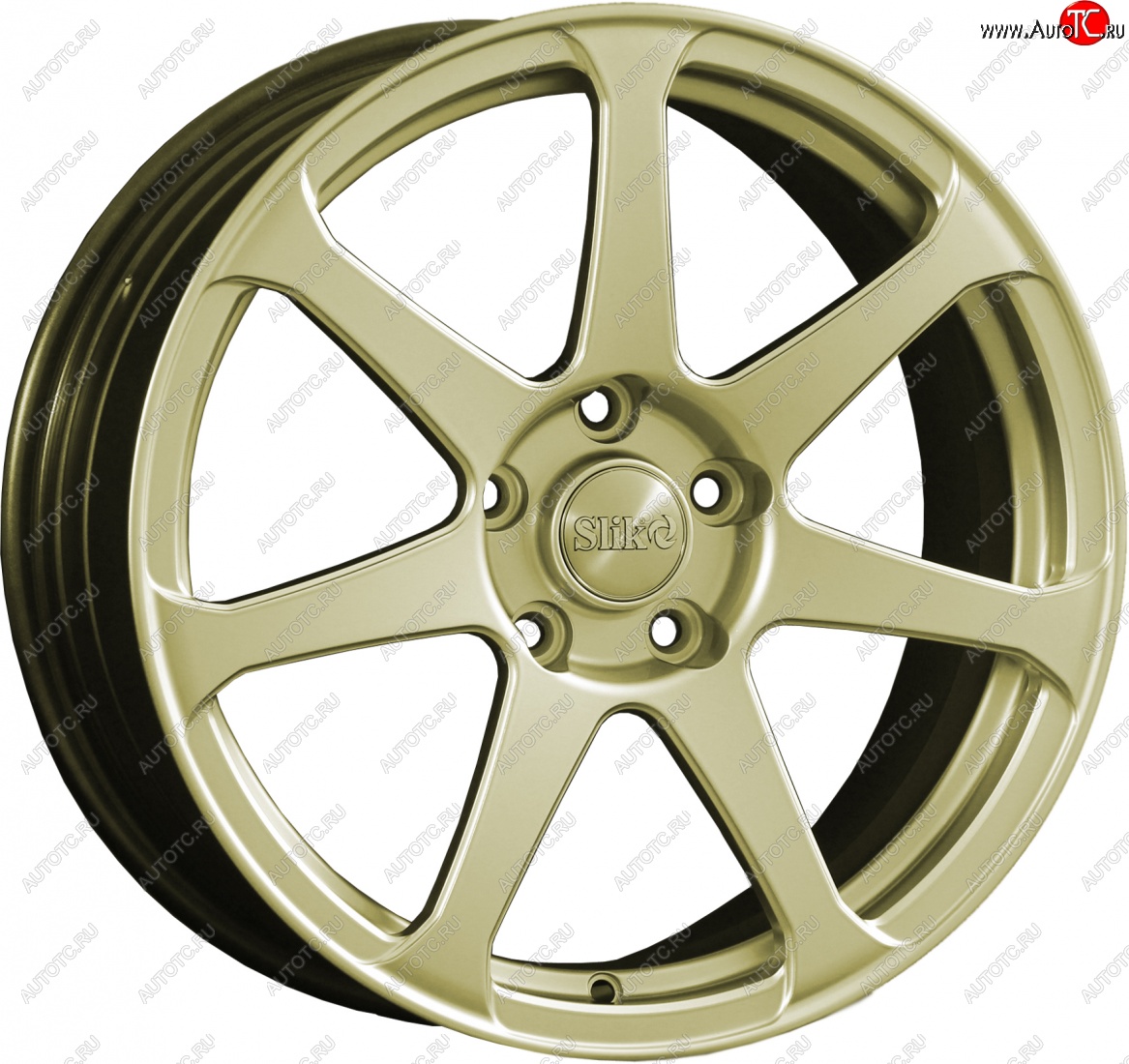 14 299 р. Кованый диск Slik classik R17x7.5 Золотой (G) 7.5x17   (Цвет: G)  с доставкой в г. Кемерово