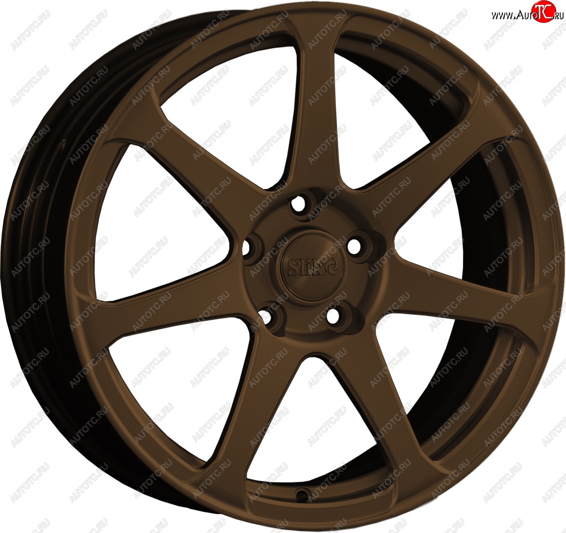 14 599 р. Кованый диск Slik classik R17x7.5 Коньячная бронза. Матовый (MBRZCGN) 7.5x17   (Цвет: MBRZCGN)  с доставкой в г. Кемерово