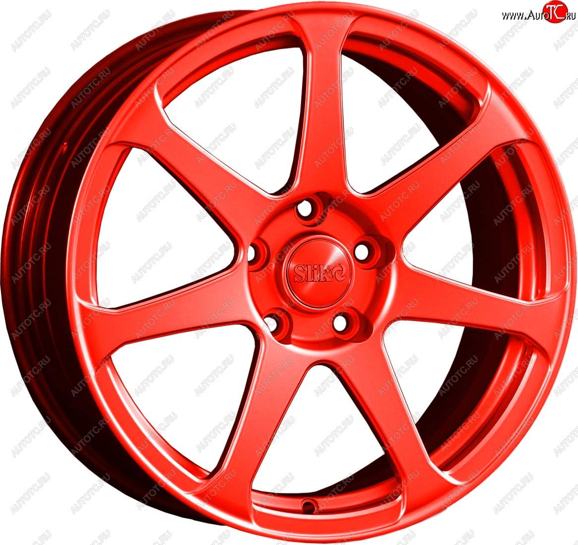 14 499 р. Кованый диск Slik classik R17x7.5 Candy алый 7.5x17   (Цвет: Candy алый 7.5x17)  с доставкой в г. Кемерово