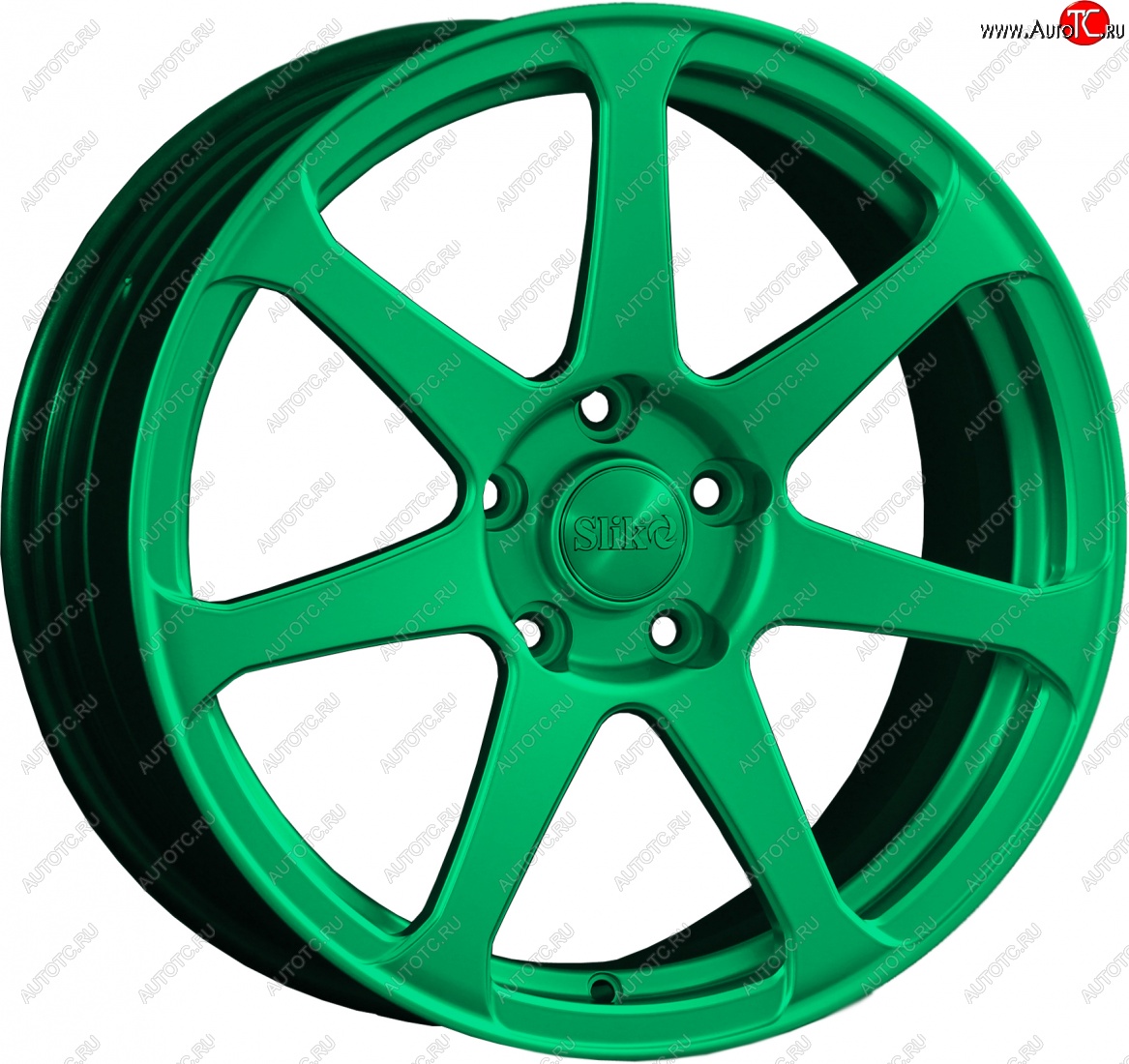 14 499 р. Кованый диск Slik classik R17x7.5 Candy Green изумрудно-зеленый 7.5x17   (Цвет: Candy Green изумрудно-зеленый 7.5x17)  с доставкой в г. Кемерово