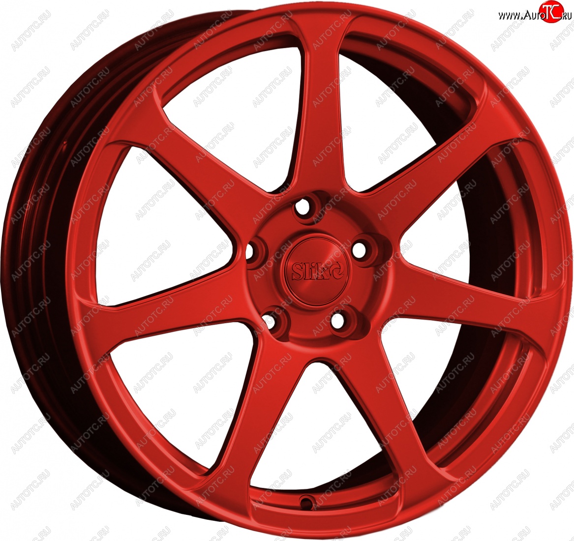 14 499 р. Кованый диск Slik classik R17x7.5 Candy RED красный 7.5x17   (Цвет: Candy RED красный 7.5x17)  с доставкой в г. Кемерово