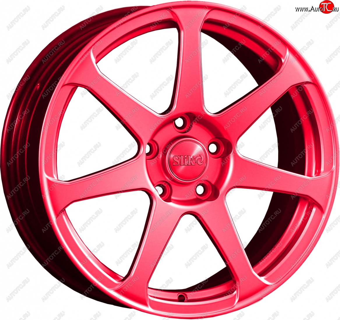 14 499 р. Кованый диск Slik classik R17x7.5 Candy RUBIN рубиновый 7.5x17   (Цвет: Candy RUBIN рубиновый 7.5x17)  с доставкой в г. Кемерово