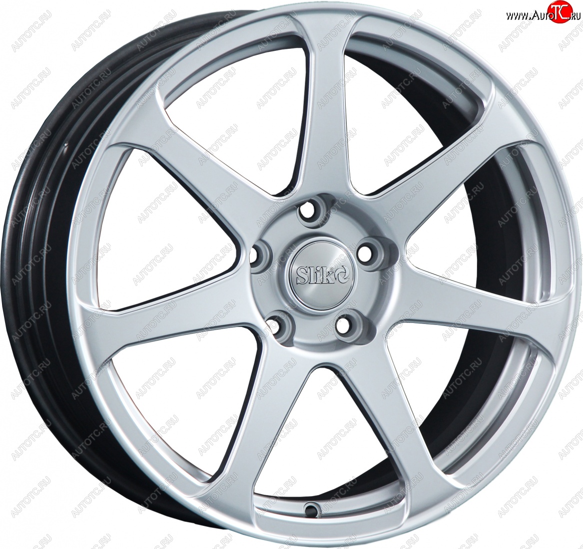 14 099 р. Кованый диск Slik classik R17x7.5 Яркое-блестящее серебро (HPB) 7.5x17   (Цвет: HPB)  с доставкой в г. Кемерово