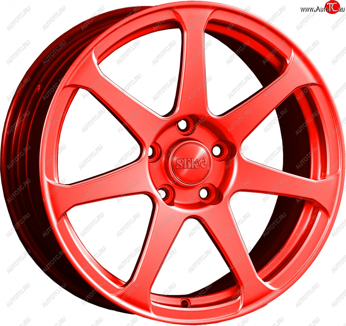 14 499 р. Кованый диск Slik classik R17x7.5 RAL 3026 ярко алый (3026) 7.5x17   (Цвет: 3026)  с доставкой в г. Кемерово