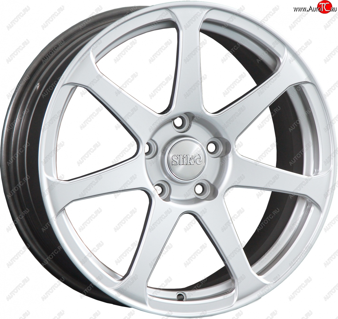 14 599 р. Кованый диск Slik classik R17x7.5 Белый (W) 7.5x17   (Цвет: W)  с доставкой в г. Кемерово