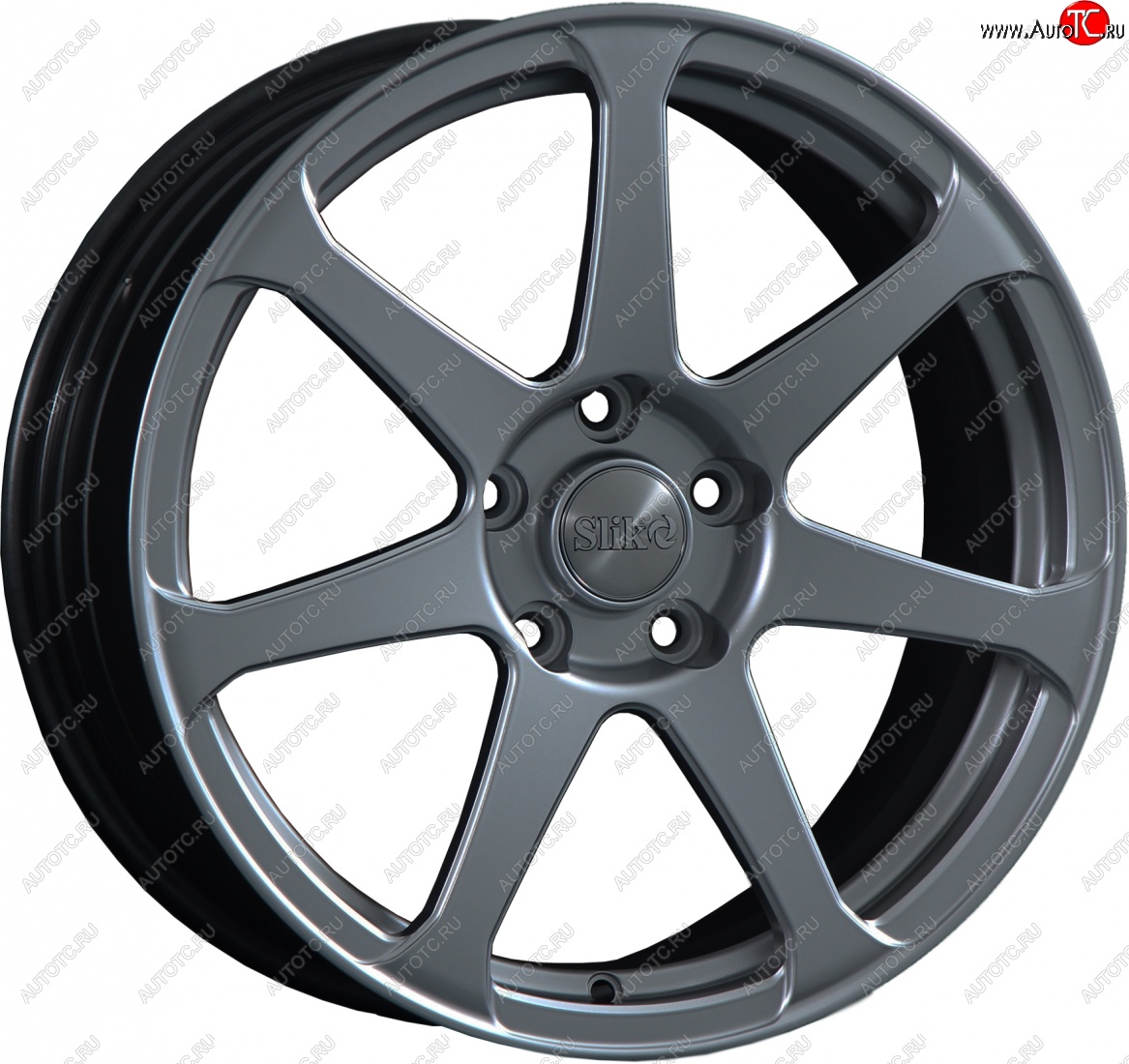 14 499 р. Кованый диск Slik classik R17x7.5 Графит глянцевый (GM) 7.5x17   (Цвет: GM)  с доставкой в г. Кемерово