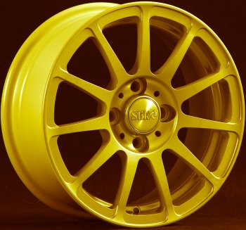 Кованый диск Slik Classik 5.5x14 (ярко-желтый) Volkswagen Corrado (1988-1995) 4x100.0xDIA57.1xET38.0