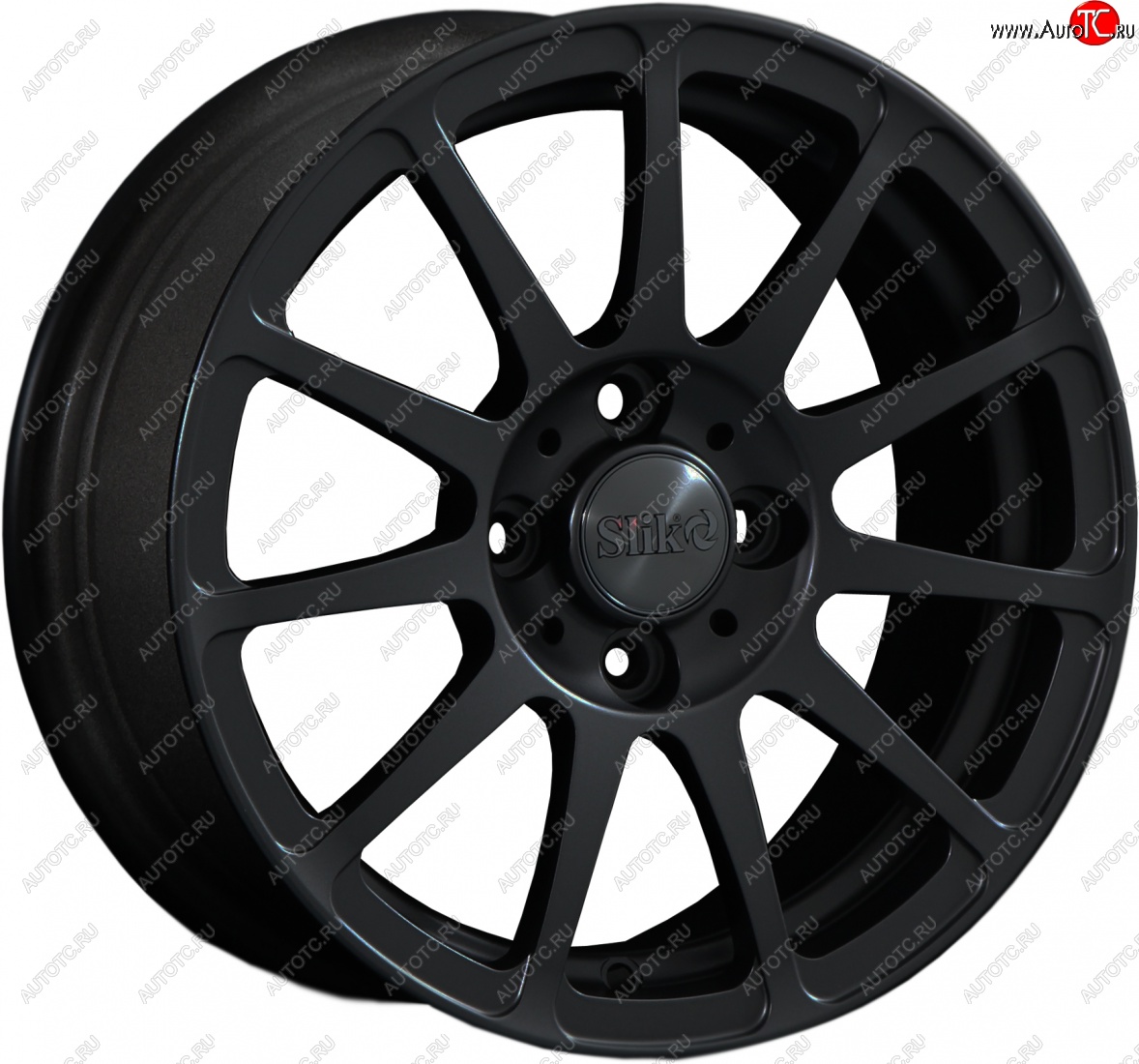 12 849 р. Кованый диск Slik Classik 5.5x14 (чёрный матовый)   (Цвет: чёрный матовый)  с доставкой в г. Кемерово
