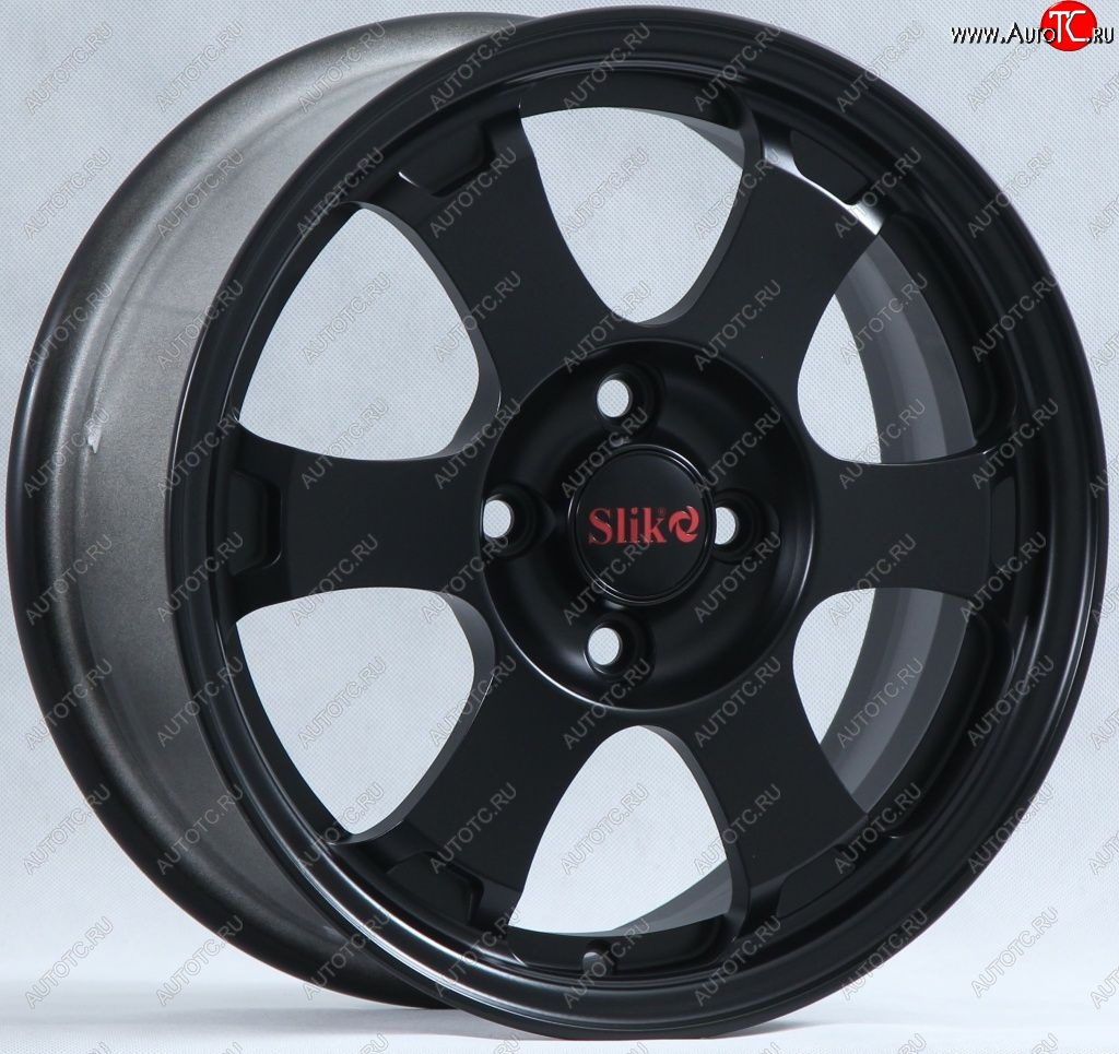12 849 р. Кованый диск Slik Classik 5.5x14 (чёрный матовый)   (Цвет: чёрный матовый)  с доставкой в г. Кемерово