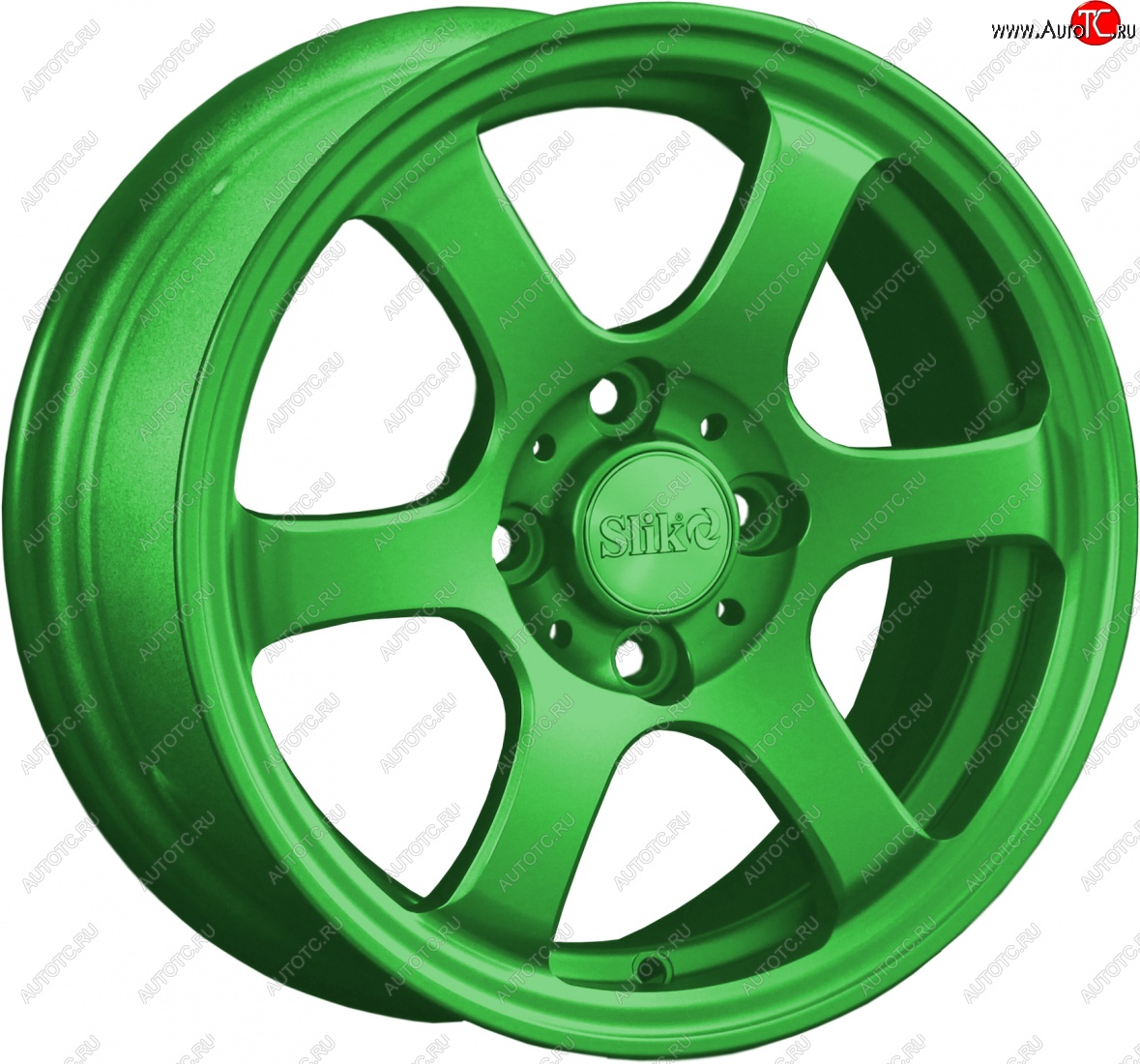 12 849 р. Кованый диск Slik Classik 5.5x14 (зелёный)   (Цвет: зелёный)  с доставкой в г. Кемерово