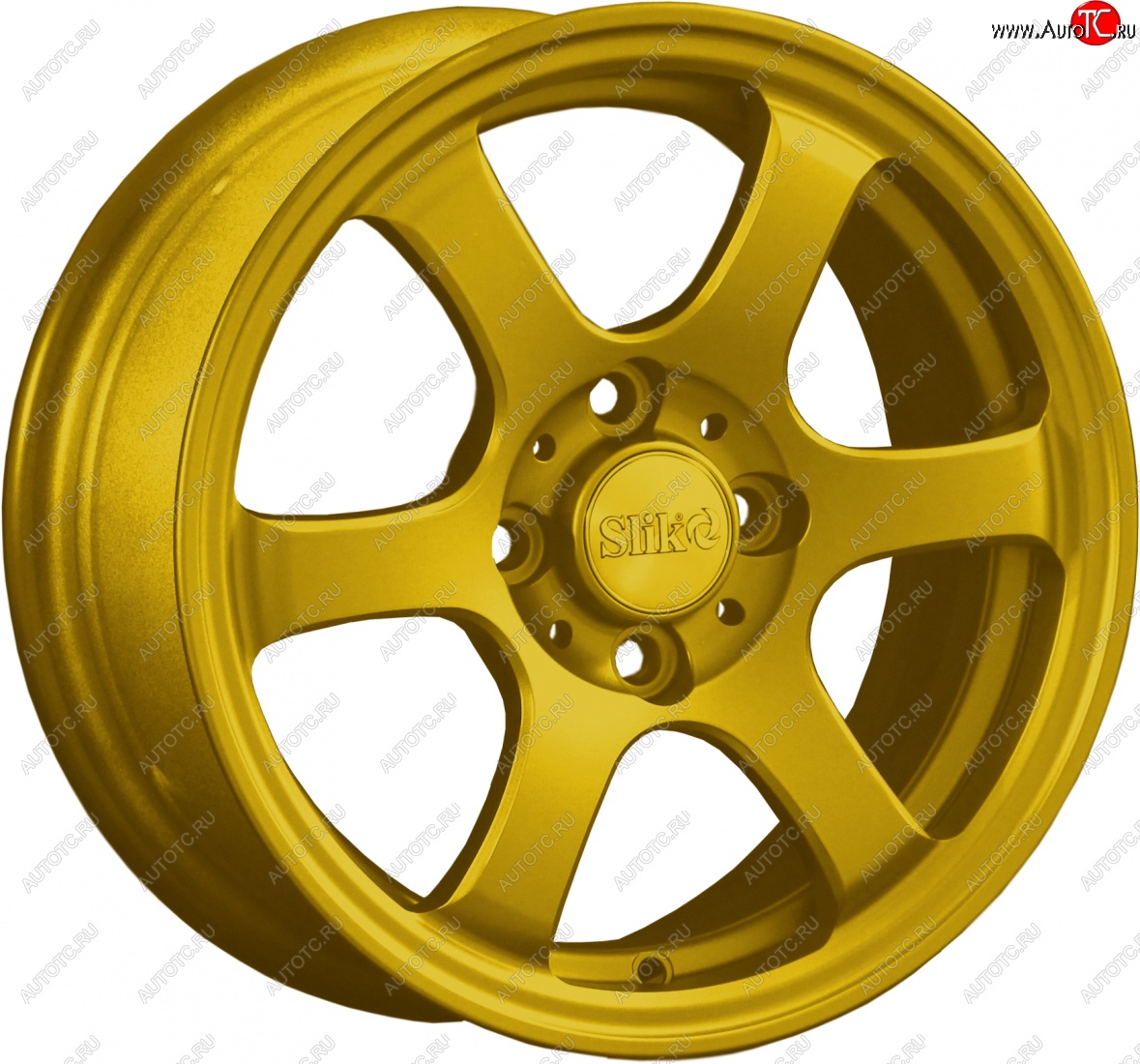 12 849 р. Кованый диск Slik Classik 5.5x14 (ярко-жёлтый)   (Цвет: ярко-жёлтый)  с доставкой в г. Кемерово