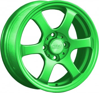 12 849 р. Кованый диск Slik Classik 5.5x14 (ярко-зелёный)   (Цвет: ярко-зелёный)  с доставкой в г. Кемерово. Увеличить фотографию 1