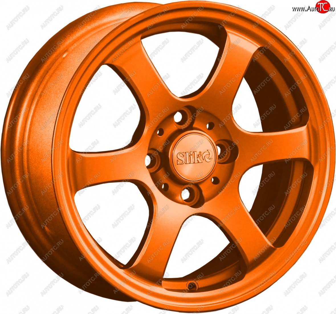 12 849 р. Кованый диск Slik Classik 5.5x14 (ярко-оранжевый)   (Цвет: ярко-оранжевый)  с доставкой в г. Кемерово