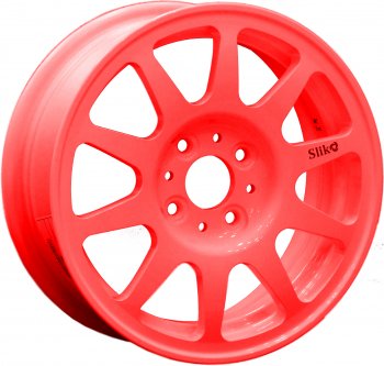 13 699 р. Кованый диск Slik Classik 5.5x14 (Candy - алый)   (Цвет: Candy - алый)  с доставкой в г. Кемерово. Увеличить фотографию 1