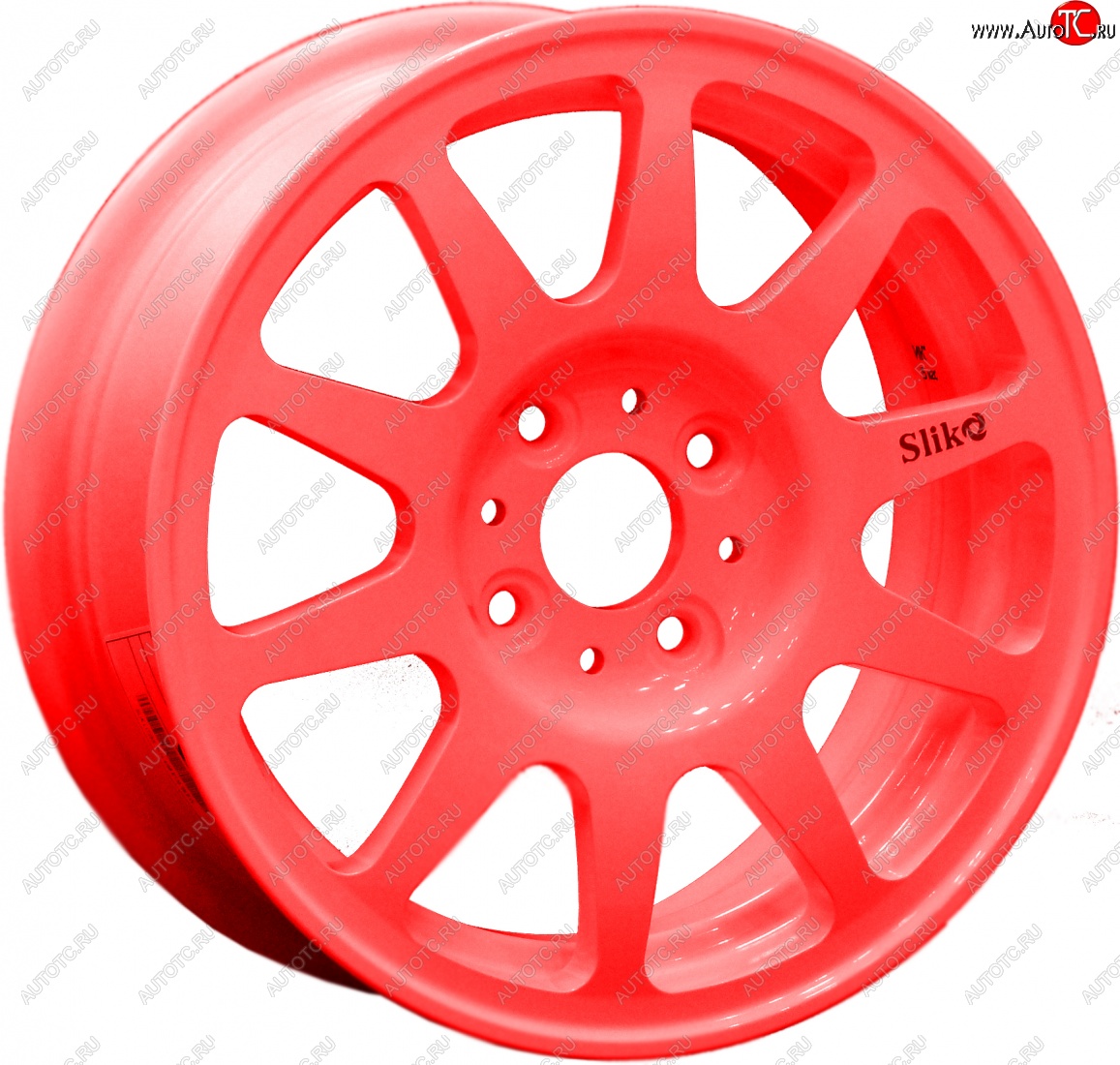 13 699 р. Кованый диск Slik Classik 5.5x14 (Candy - алый)   (Цвет: Candy - алый)  с доставкой в г. Кемерово